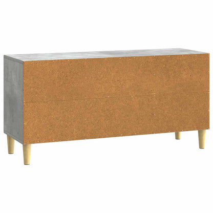 vidaXL TV Cabinet Concrete Grey 102 x 34.5 x 50 cm Engineered Wood