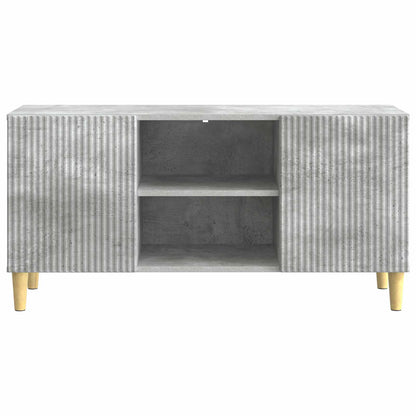 vidaXL TV Cabinet Concrete Grey 102 x 34.5 x 50 cm Engineered Wood