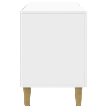 vidaXL TV Cabinet High Gloss White 102 x 34.5 x 50 cm Engineered Wood