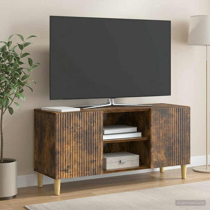 vidaXL TV Cabinet Smoked Oak 102 x 34.5 x 50 cm Engineered Wood