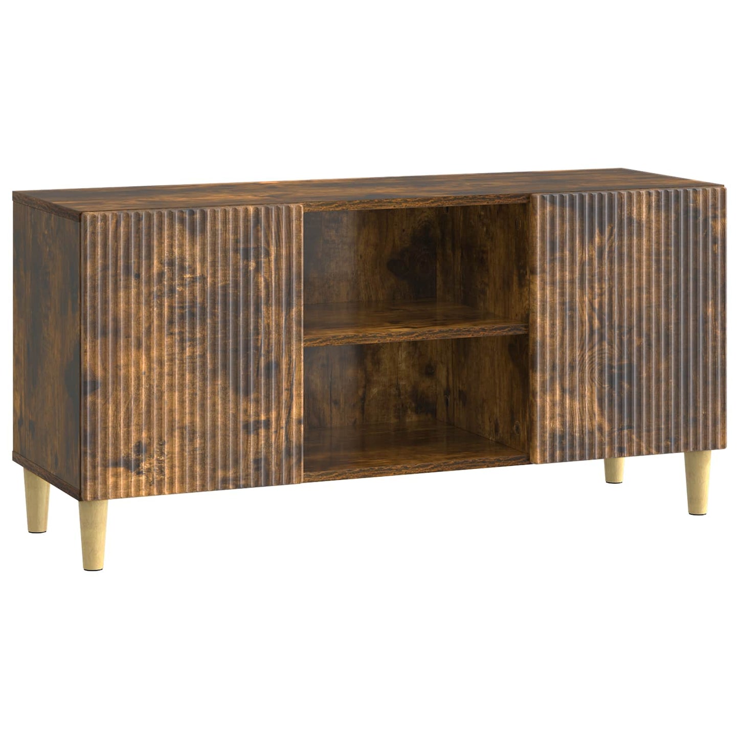 vidaXL TV Cabinet Smoked Oak 102 x 34.5 x 50 cm Engineered Wood