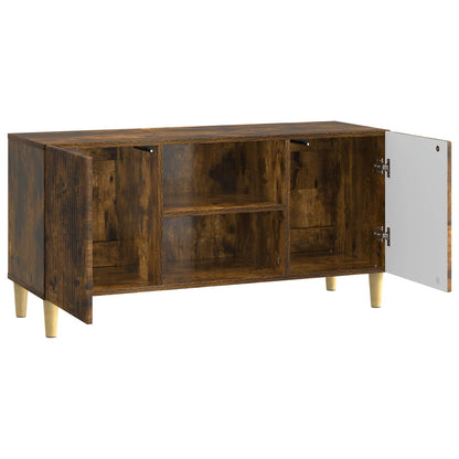 vidaXL TV Cabinet Smoked Oak 102 x 34.5 x 50 cm Engineered Wood