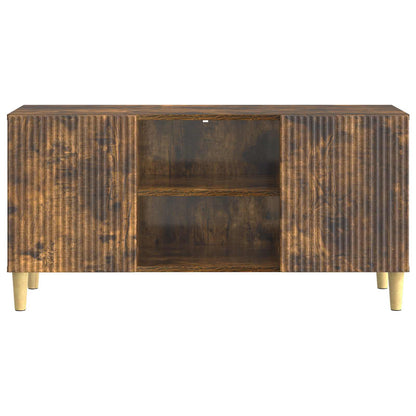 vidaXL TV Cabinet Smoked Oak 102 x 34.5 x 50 cm Engineered Wood