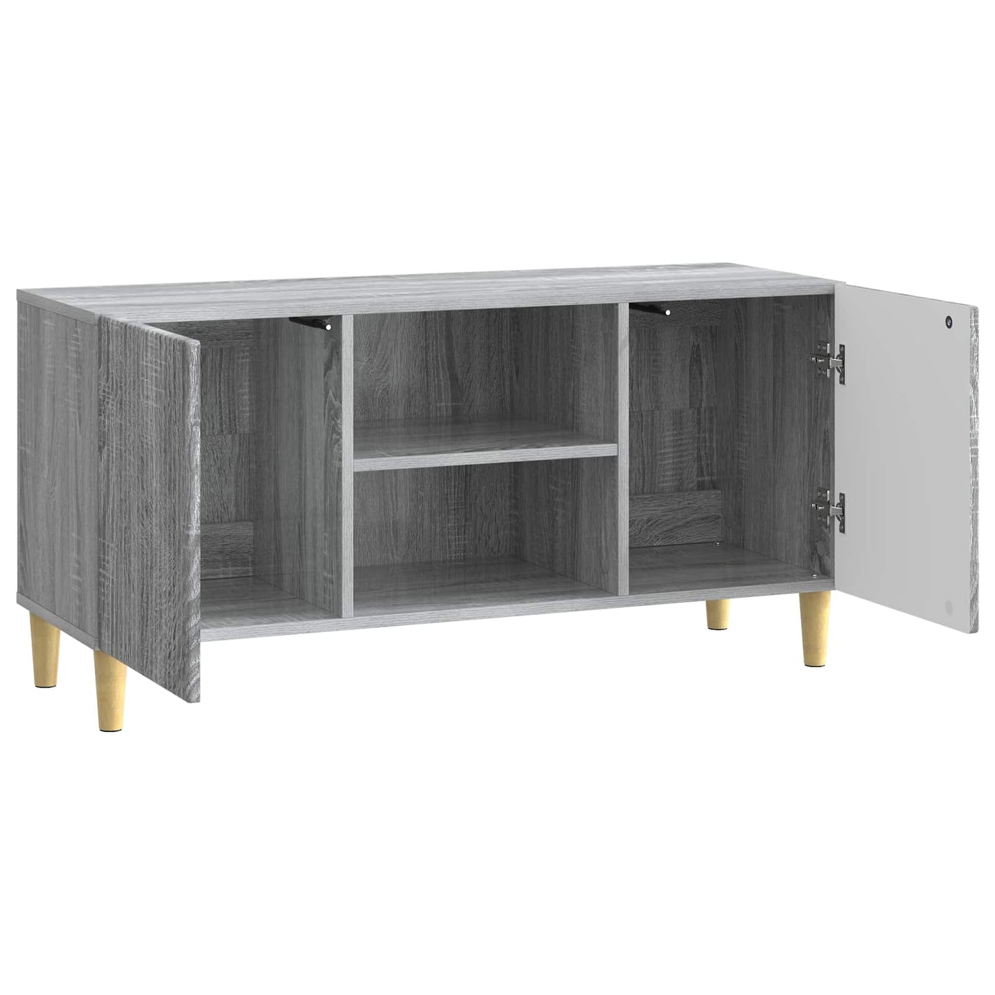 vidaXL TV Cabinet Grey Sonoma 102 x 34.5 x 50 cm Engineered Wood
