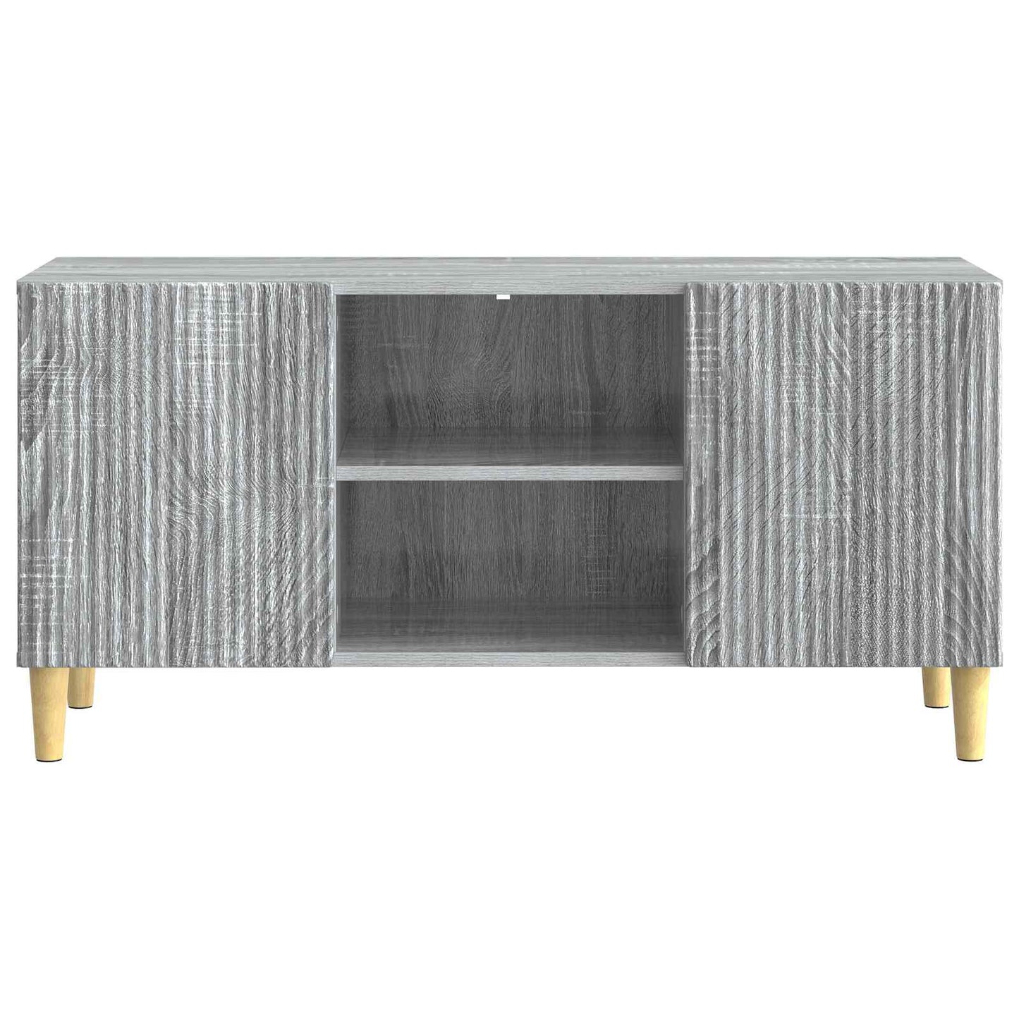 vidaXL TV Cabinet Grey Sonoma 102 x 34.5 x 50 cm Engineered Wood