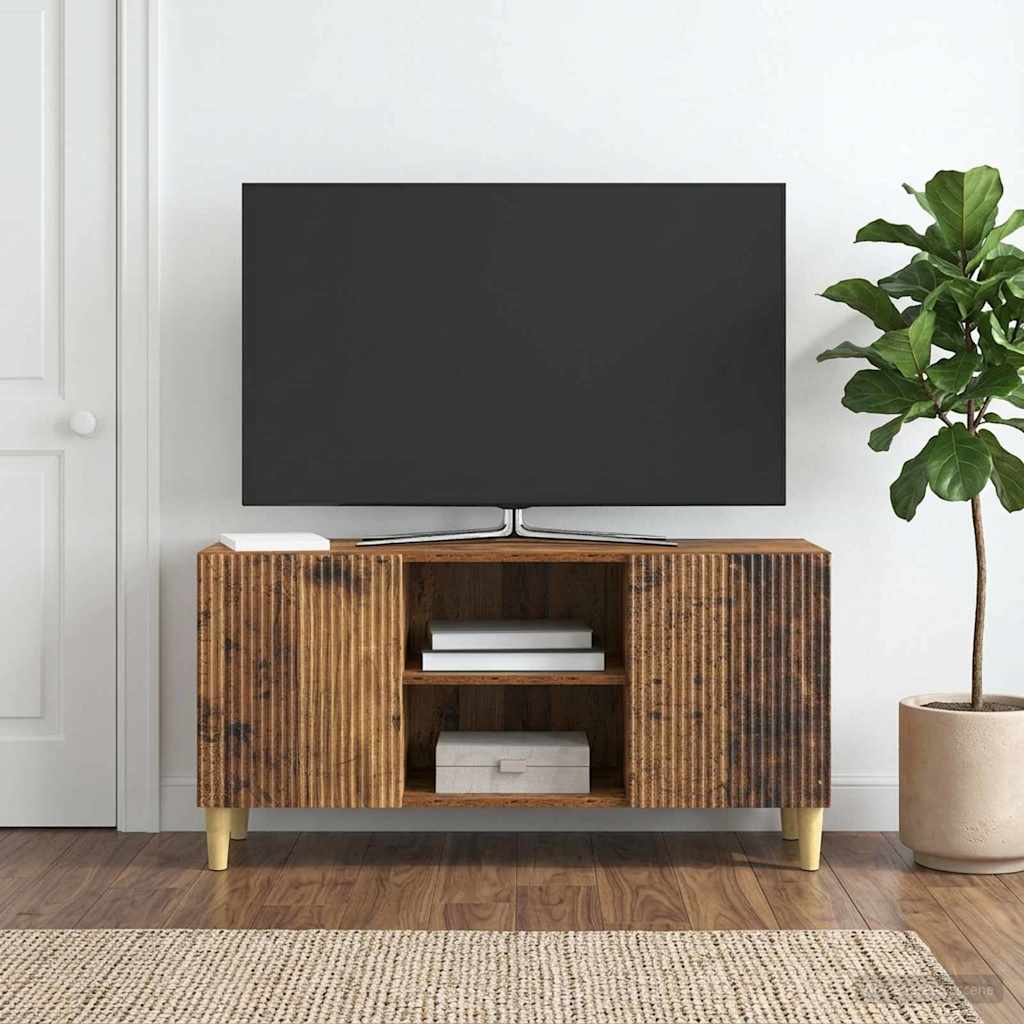 vidaXL TV Cabinet Old Wood 102 x 34.5 x 50 cm Engineered Wood