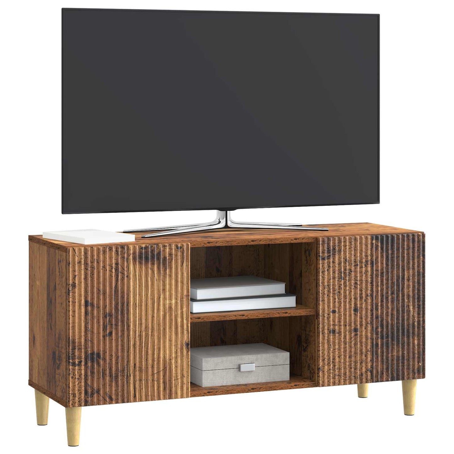 vidaXL TV Cabinet Old Wood 102 x 34.5 x 50 cm Engineered Wood