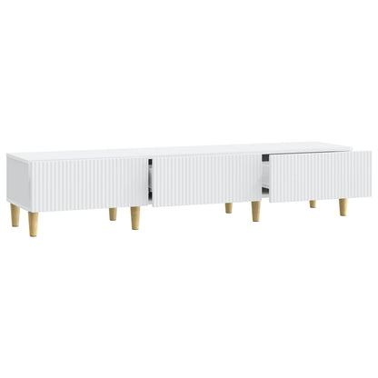 vidaXL TV Cabinet with Drawer White 147 x 34.5 x 30 cm Engineered Wood