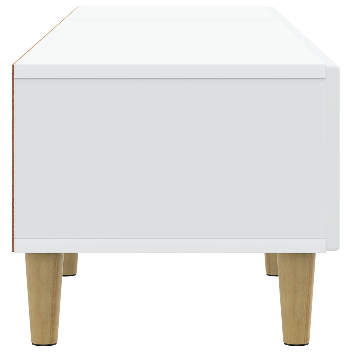 vidaXL TV Cabinet with Drawer White 147 x 34.5 x 30 cm Engineered Wood