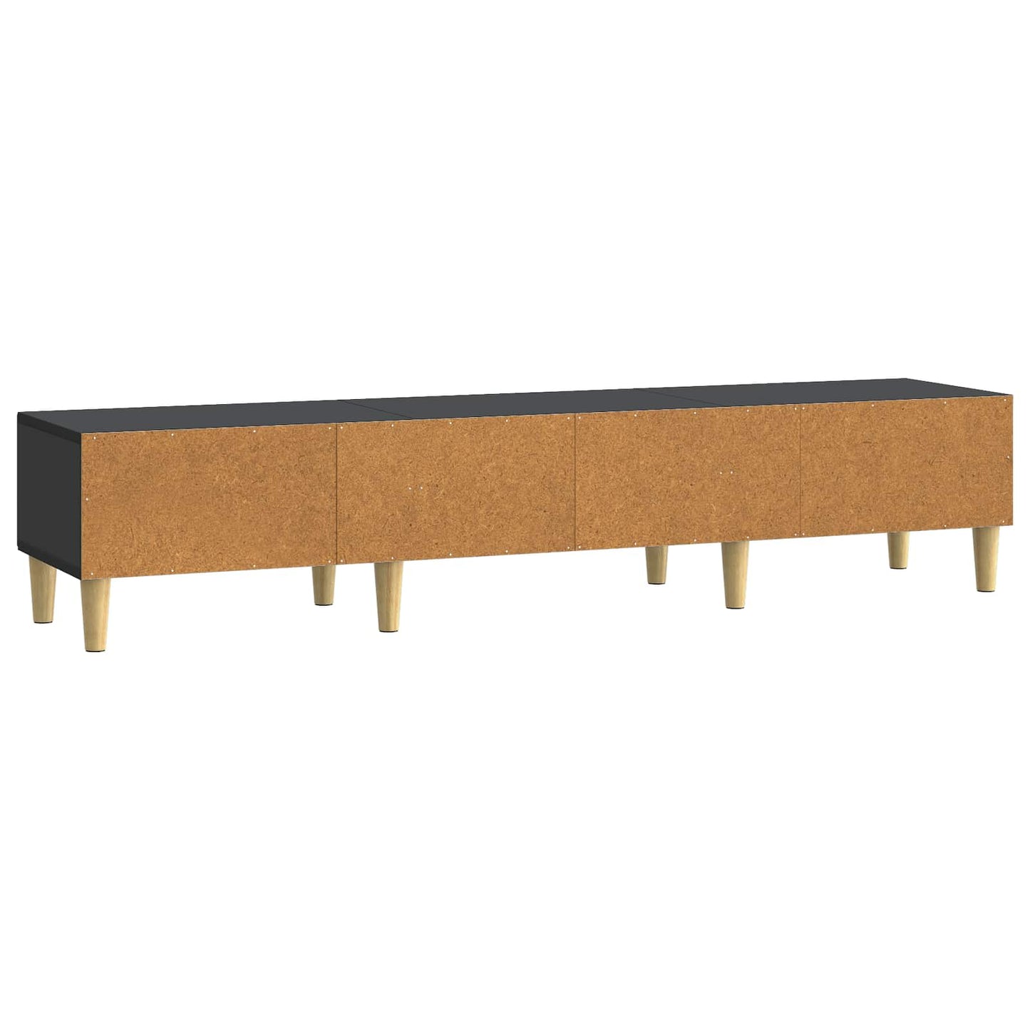 vidaXL TV Cabinet with Drawer Black 147 x 34.5 x 30 cm Engineered Wood