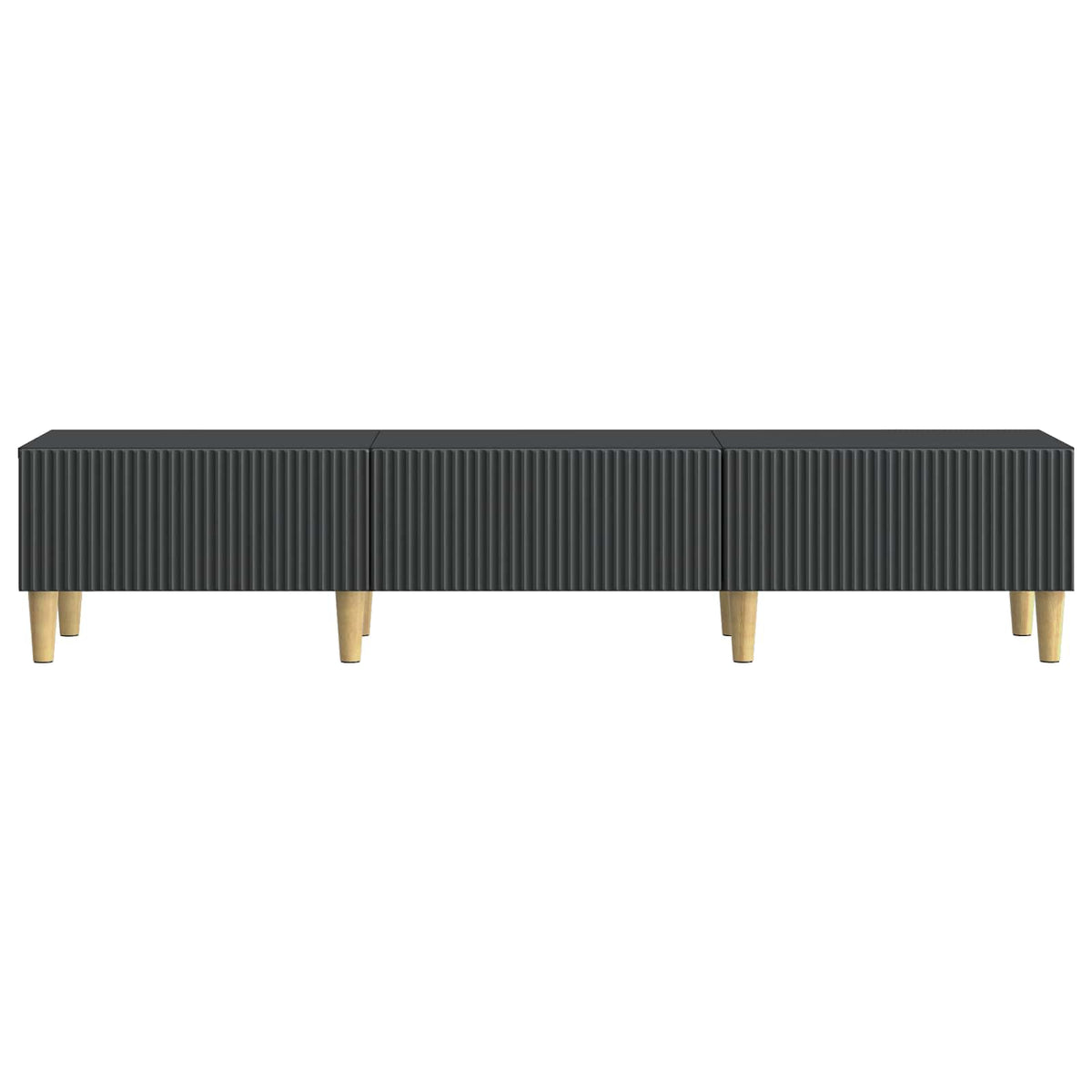vidaXL TV Cabinet 147 x 34.5 x 30 cm Black Engineered Wood