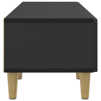 vidaXL TV Cabinet with Drawer Black 147 x 34.5 x 30 cm Engineered Wood