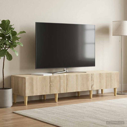 vidaXL TV Cabinet Sonoma Oak 147 x 34.5 x 30 cm Engineered Wood