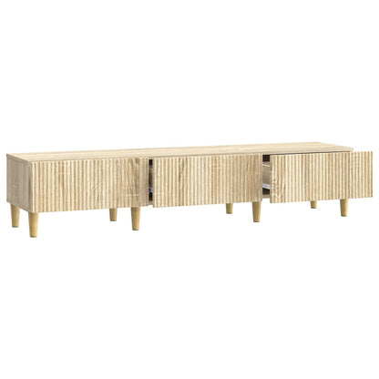vidaXL TV Cabinet Sonoma Oak 147 x 34.5 x 30 cm Engineered Wood