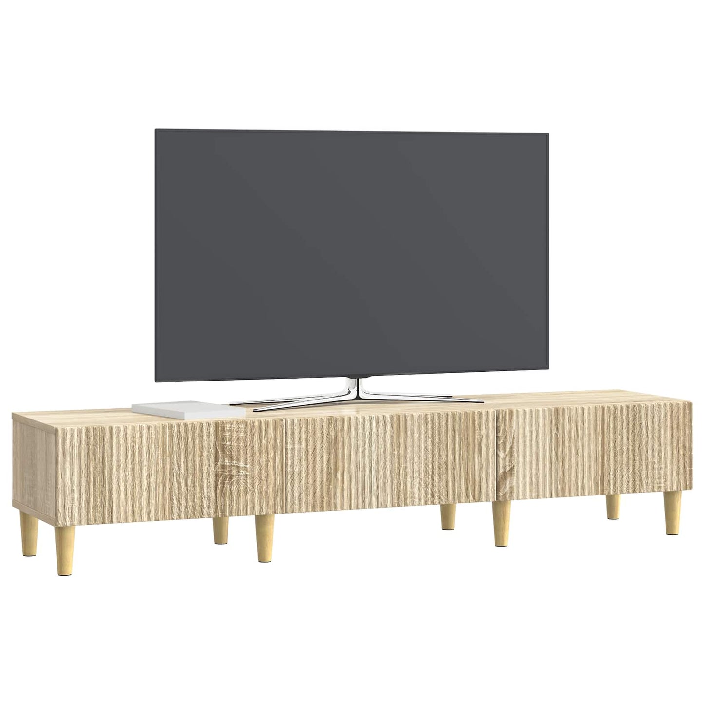 vidaXL TV Cabinet Sonoma Oak 147 x 34.5 x 30 cm Engineered Wood