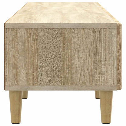 vidaXL TV Cabinet Sonoma Oak 147 x 34.5 x 30 cm Engineered Wood