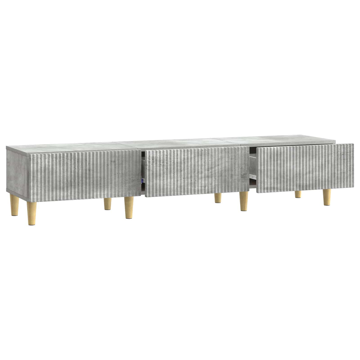 vidaXL TV Cabinet Concrete Grey 147 x 34.5 x 30 cm Engineered Wood