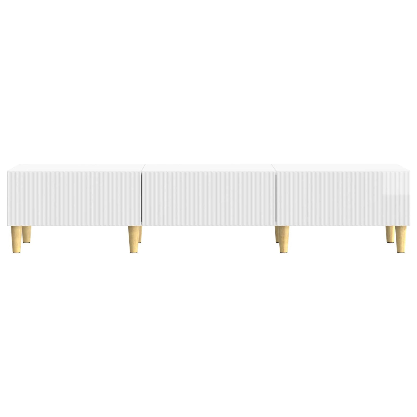 vidaXL TV Cabinet High Gloss White 147 x 34.5 x 30 cm Engineered Wood