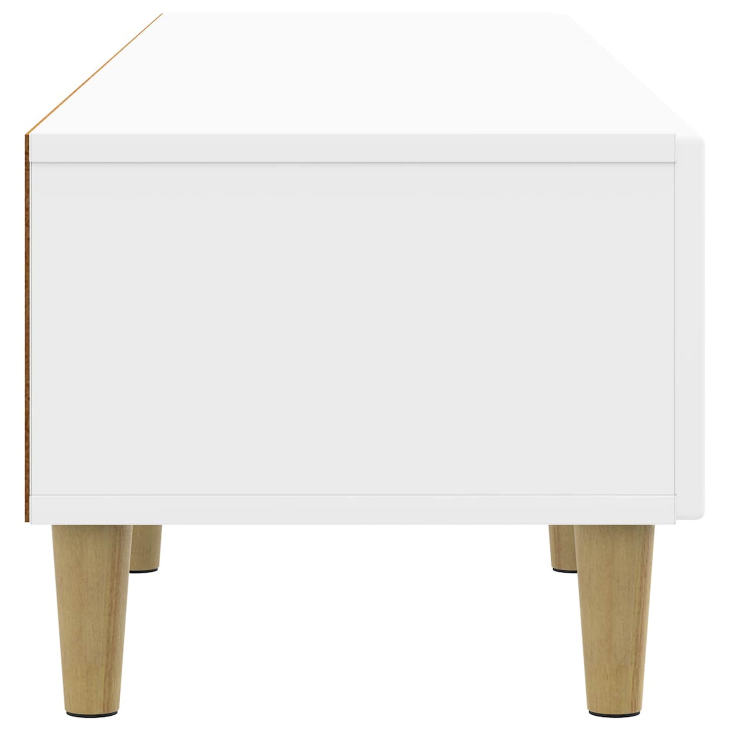 vidaXL TV Cabinet High Gloss White 147 x 34.5 x 30 cm Engineered Wood