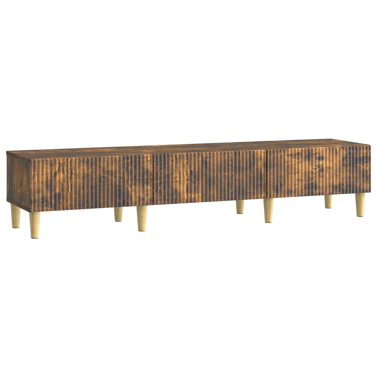 vidaXL TV Cabinet Smoked Oak 147 x 34.5 x 30 cm Engineered Wood