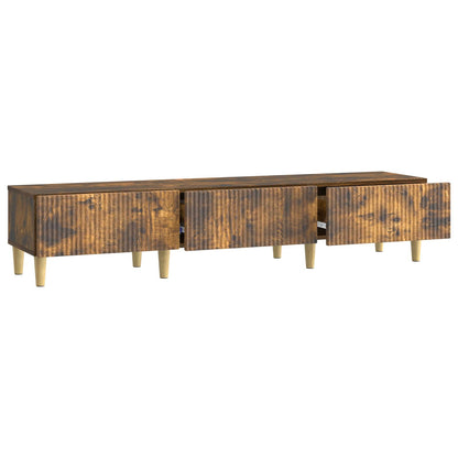 vidaXL TV Cabinet Smoked Oak 147 x 34.5 x 30 cm Engineered Wood