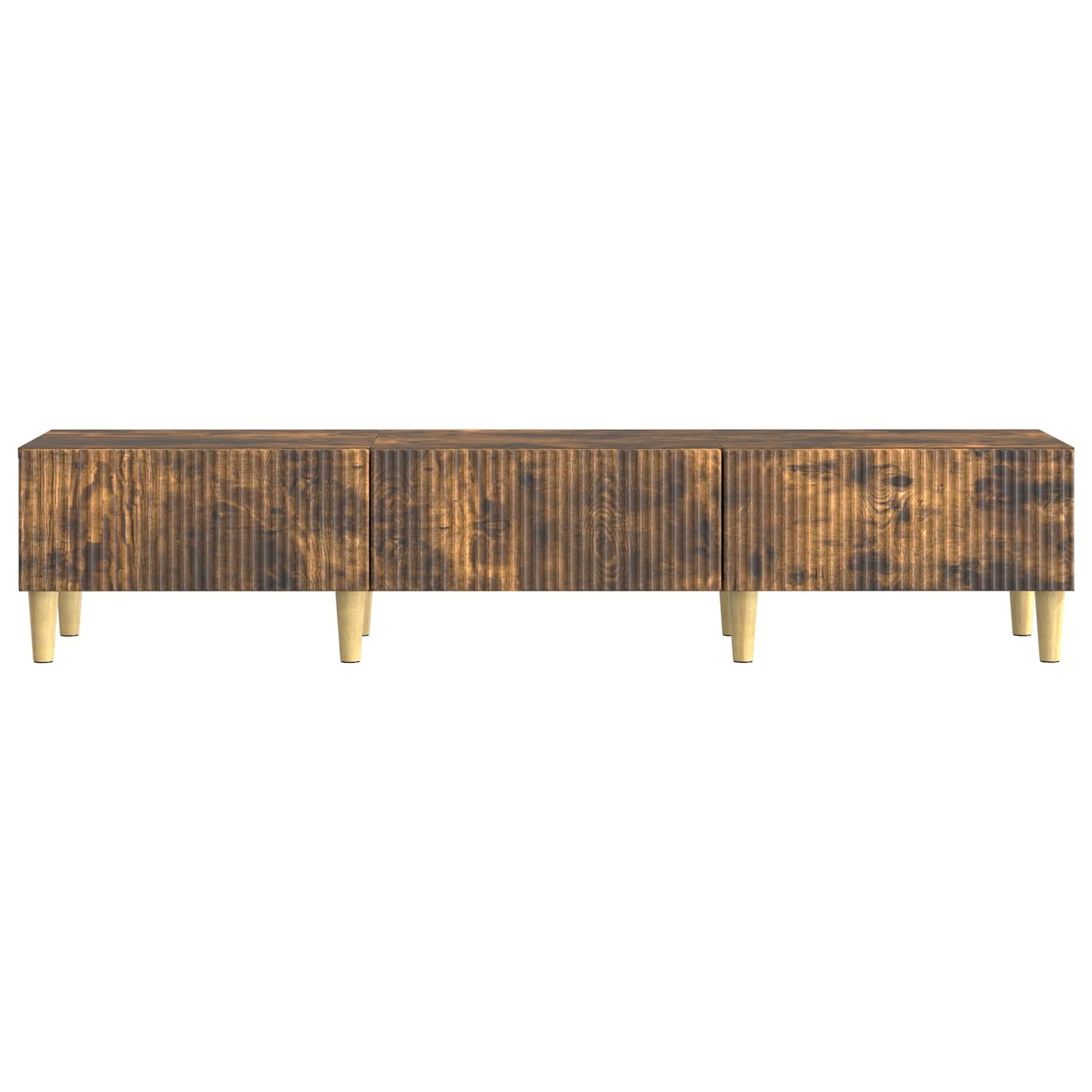 vidaXL TV Cabinet Smoked Oak 147 x 34.5 x 30 cm Engineered Wood