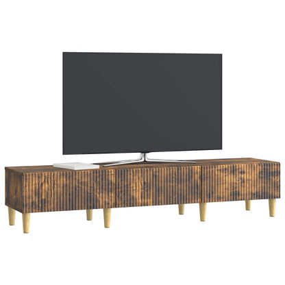vidaXL TV Cabinet Smoked Oak 147 x 34.5 x 30 cm Engineered Wood