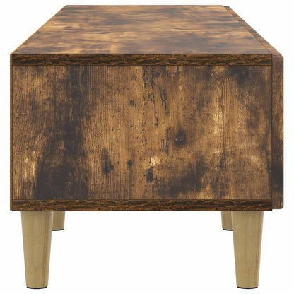 vidaXL TV Cabinet Smoked Oak 147 x 34.5 x 30 cm Engineered Wood
