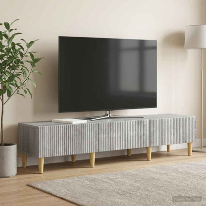 vidaXL TV Cabinet Grey Sonoma 147 x 34.5 x 30 cm Engineered Wood