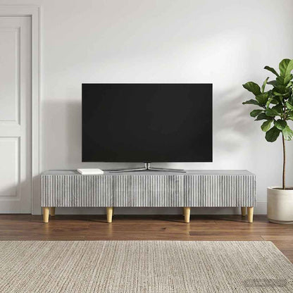 vidaXL TV Cabinet Grey Sonoma 147 x 34.5 x 30 cm Engineered Wood