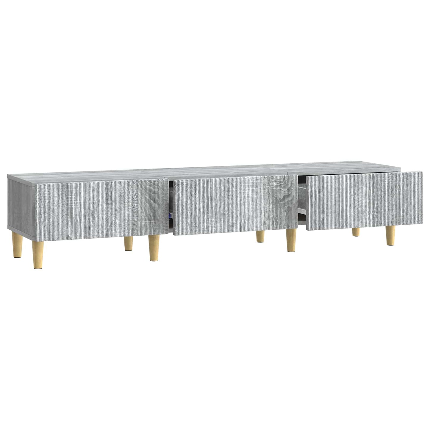 vidaXL TV Cabinet Grey Sonoma 147 x 34.5 x 30 cm Engineered Wood