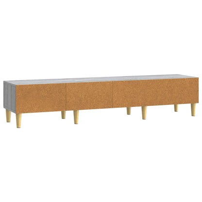 vidaXL TV Cabinet Grey Sonoma 147 x 34.5 x 30 cm Engineered Wood