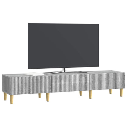 vidaXL TV Cabinet Grey Sonoma 147 x 34.5 x 30 cm Engineered Wood