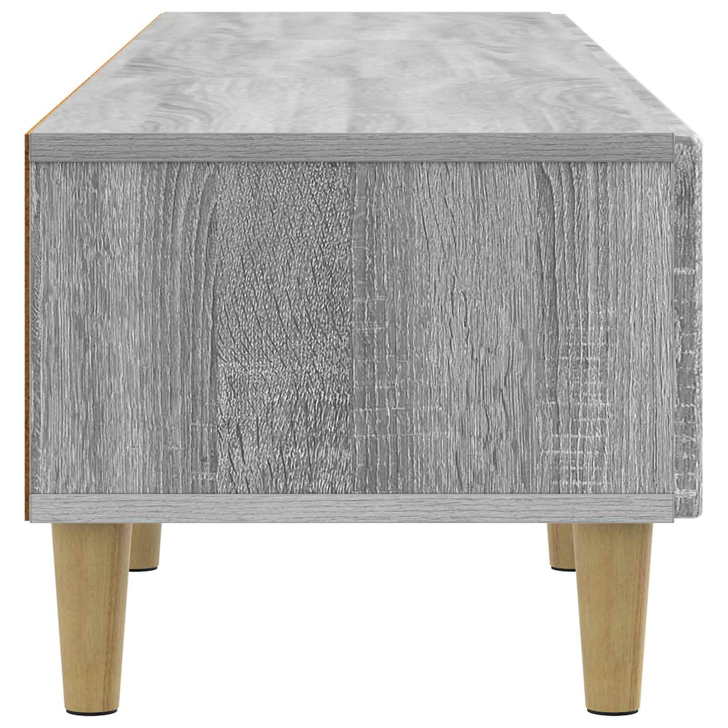 vidaXL TV Cabinet Grey Sonoma 147 x 34.5 x 30 cm Engineered Wood