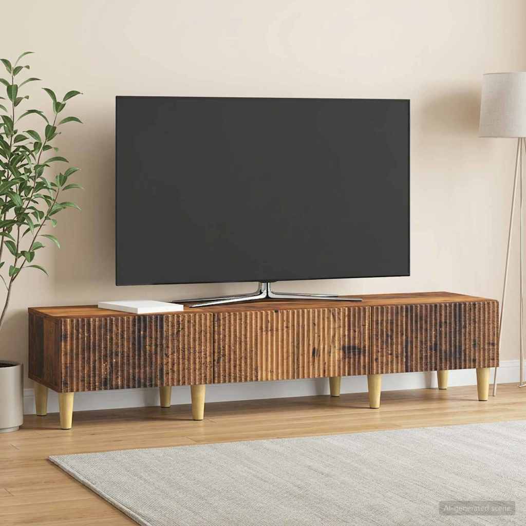 vidaXL TV Cabinet Old Wood 147 x 34.5 x 30 cm Engineered Wood