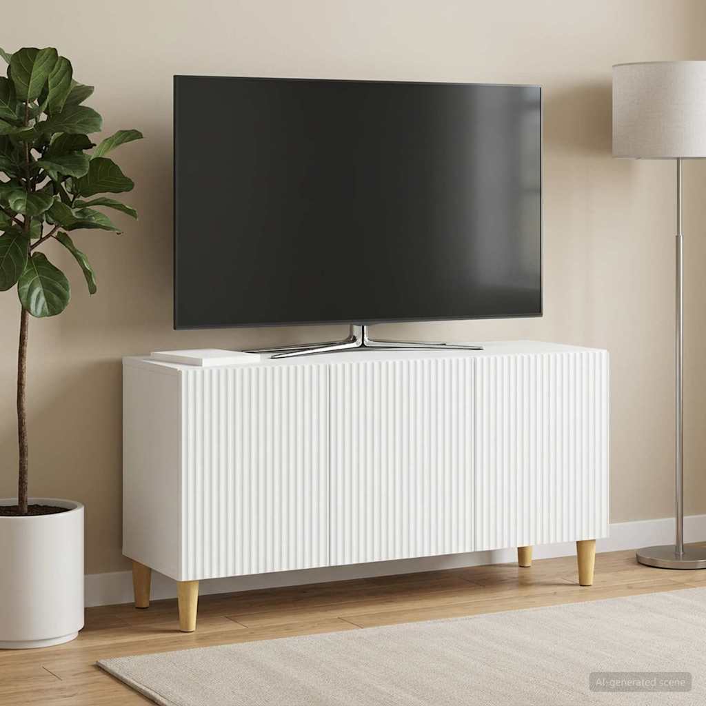 vidaXL TV Cabinet White 99 x 34.5 x 50 cm Engineered Wood