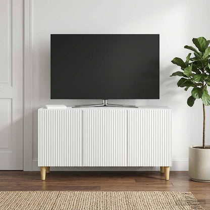 vidaXL TV Cabinet White 99 x 34.5 x 50 cm Engineered Wood