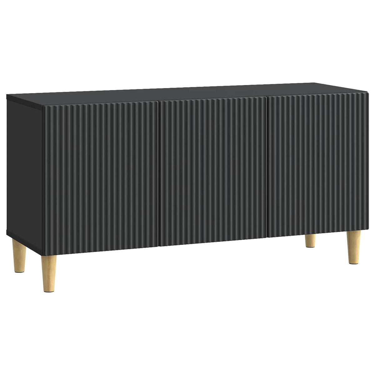 vidaXL TV Cabinet 99 x 34.5 x 50 cm Black Engineered Wood
