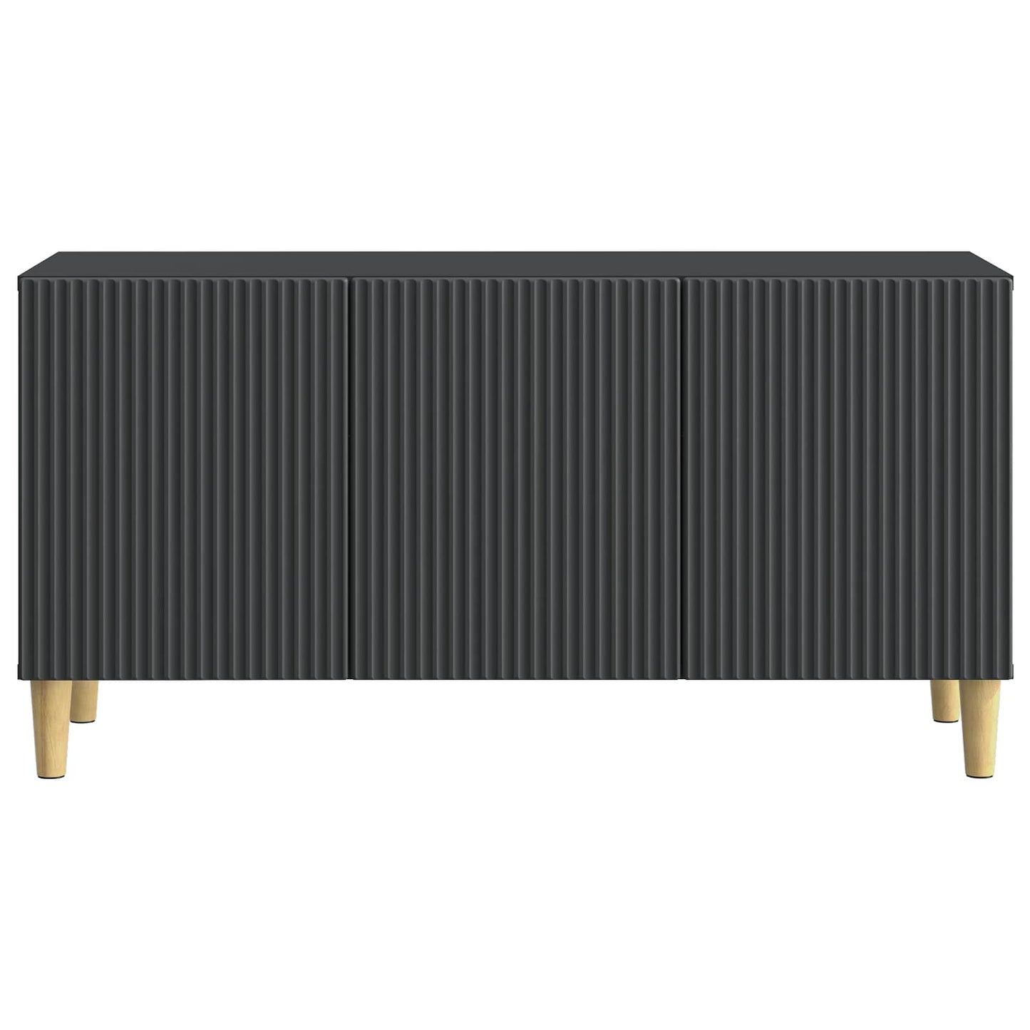 vidaXL TV Cabinet Black 99 x 34.5 x 50 cm Engineered Wood