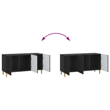vidaXL TV Cabinet Black 99 x 34.5 x 50 cm Engineered Wood