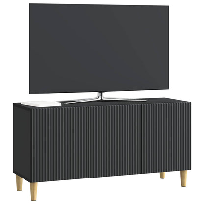 vidaXL TV Cabinet Black 99 x 34.5 x 50 cm Engineered Wood