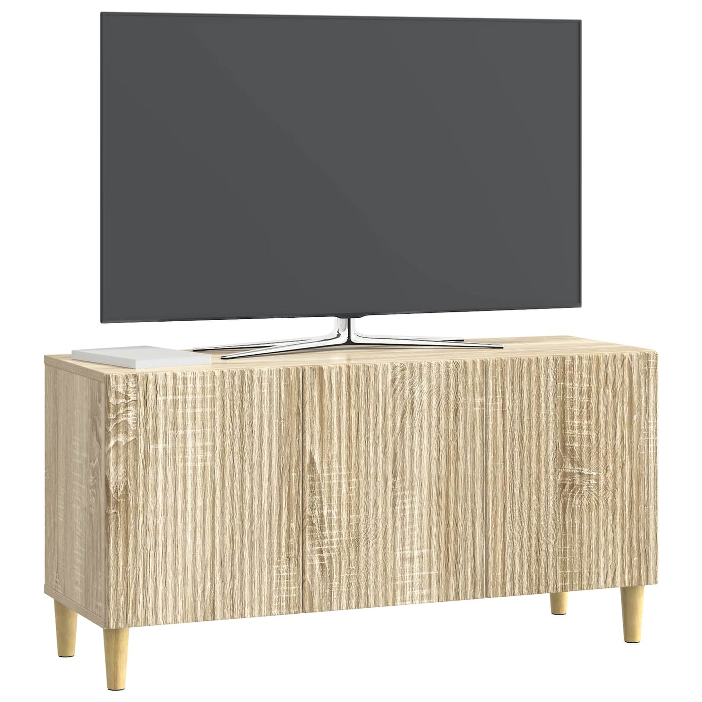 vidaXL TV Cabinet Sonoma Oak 99 x 34.5 x 50 cm Engineered Wood