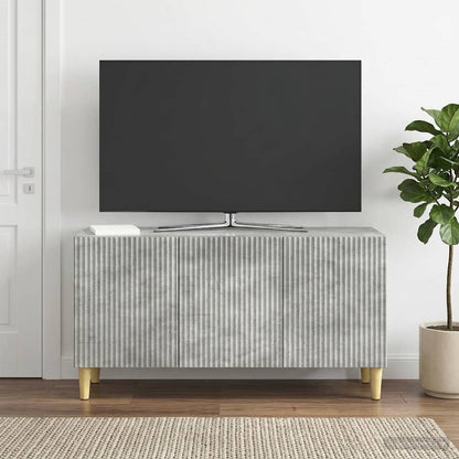 vidaXL TV Cabinet Concrete Grey 99 x 34.5 x 50 cm Engineered Wood