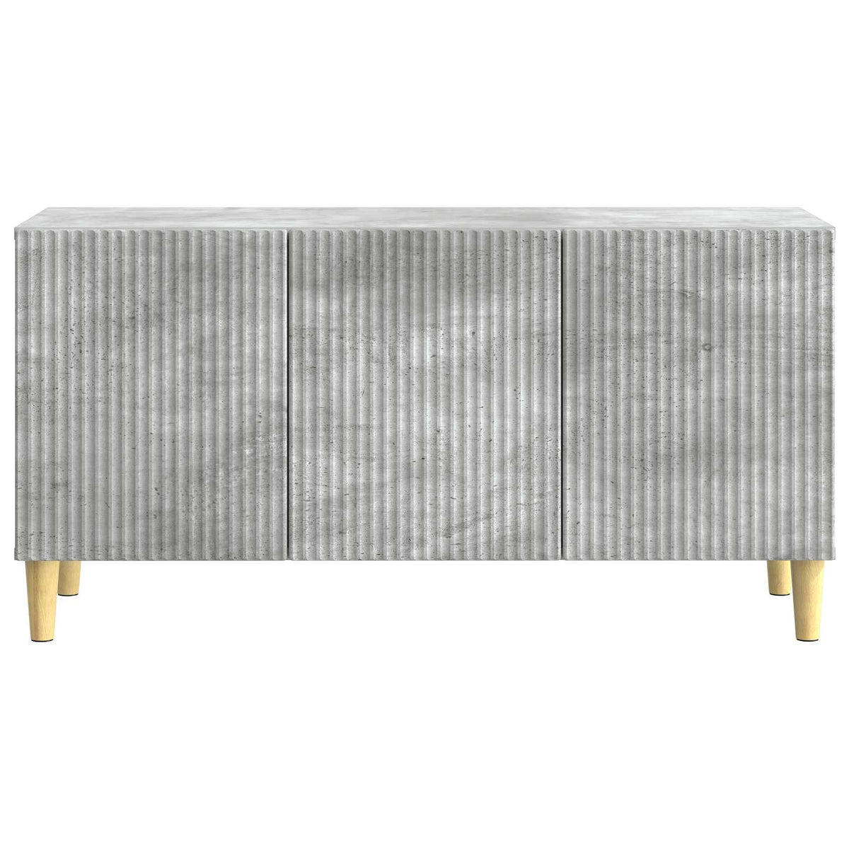 vidaXL TV Cabinet 99 x 34.5 x 50 cm Concrete Grey Engineered Wood
