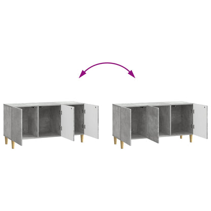 vidaXL TV Cabinet Concrete Grey 99 x 34.5 x 50 cm Engineered Wood