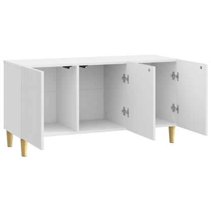 vidaXL TV Cabinet High Gloss White 99 x 34.5 x 50 cm Engineered Wood