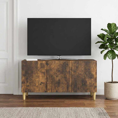vidaXL TV Cabinet Smoked Oak 99 x 34.5 x 50 cm Engineered Wood