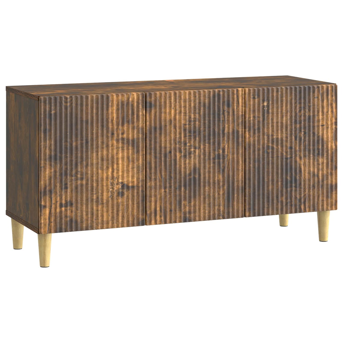 vidaXL TV Cabinet Smoked Oak 99 x 34.5 x 50 cm Engineered Wood