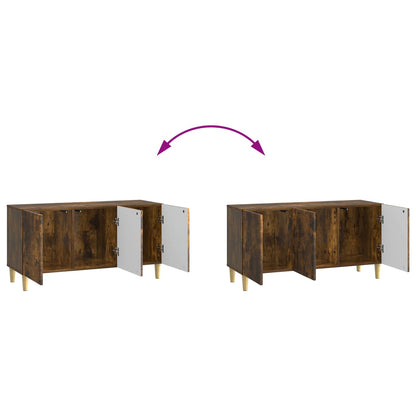 vidaXL TV Cabinet Smoked Oak 99 x 34.5 x 50 cm Engineered Wood