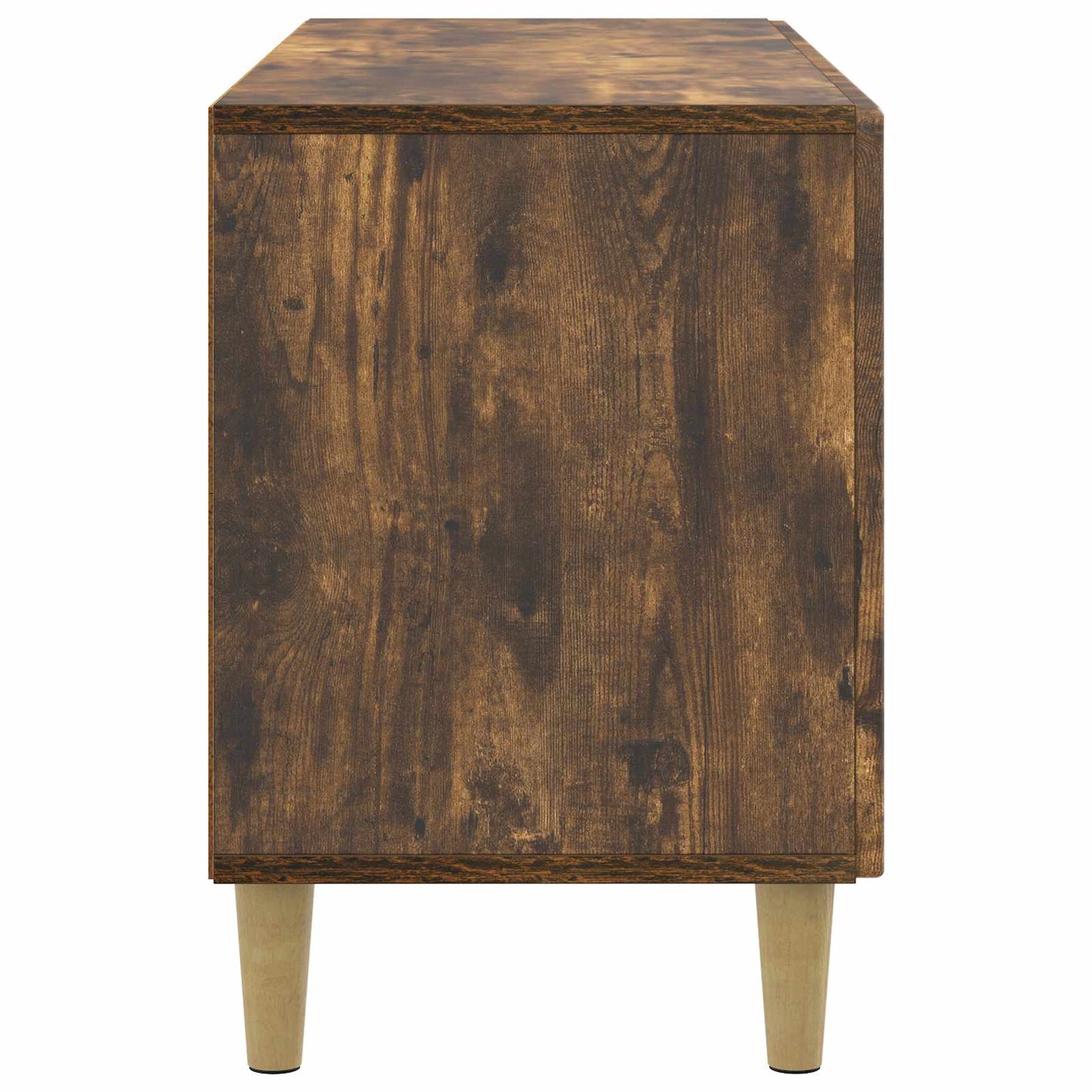 vidaXL TV Cabinet Smoked Oak 99 x 34.5 x 50 cm Engineered Wood